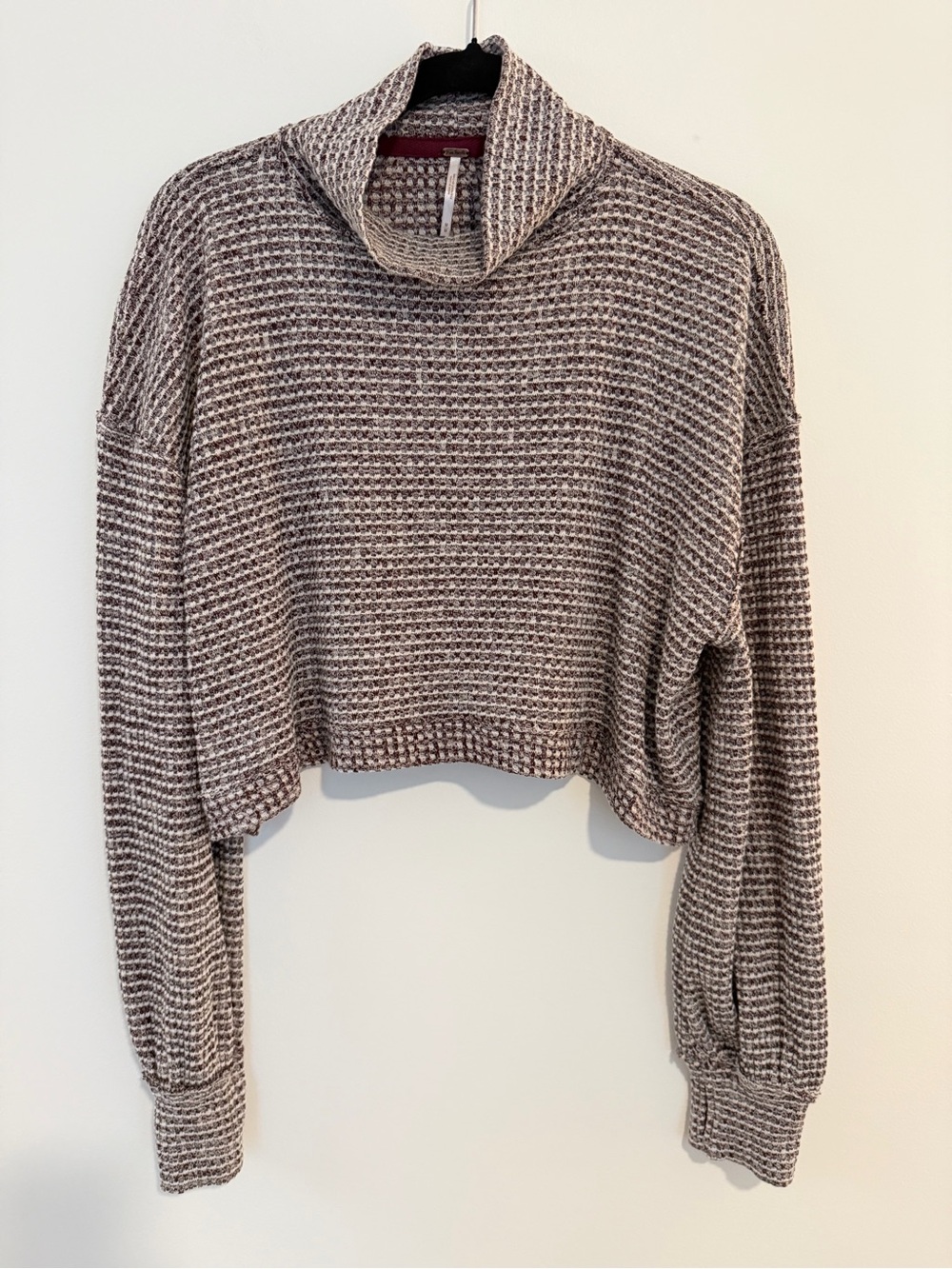 *EUC* Free People Cropped Mockneck Sweater
